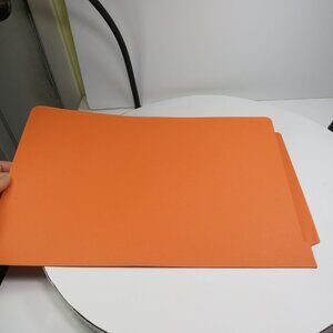 (50) Orange filing LEGAL SIZE folders Smead 28510 office or Crafts 5 pounds